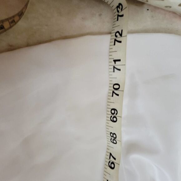 Cosmobella Sweetheart Pleated Strapless Wedding Dress White Size 2 - Picture 11 of 15